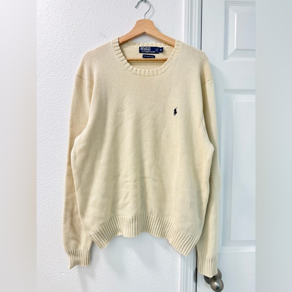 Polo Ralph Lauren Other - Polo Ralph Lauren vintage crewneck longsleeve sweater size XL in ivory cream
